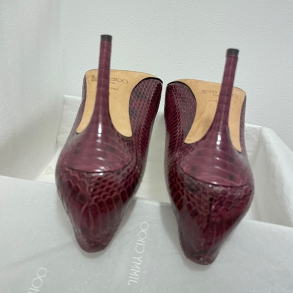 Jimmy Choo Python Skin Heels - Picture 3 of 8